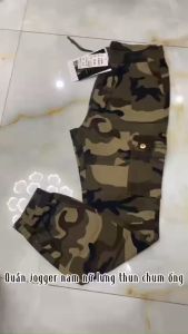 {HCM}_Quần Dài Jogger Nam Túi Hộp Quần Dài Kaki Nam Lưng Thun Chum Ống Có Dây Rút