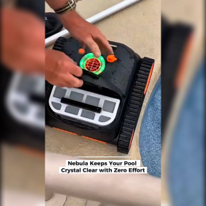 LIFEXSPACE หุ่นยนต์ทำความสะอาดสระว่ายน้ำ Nebula Wireless Pool Cleaning Robot ไร้สาย อัจฉริยะ ทำความสะอาดพื้น ผนัง ขอบสระ แรงดูดสูง ทำงานต่อเนื่อง 180 นาที ครอบคลุม 300 ตร.ม. เหมาะสำหรับพูลวิลล่า รีสอร์ท