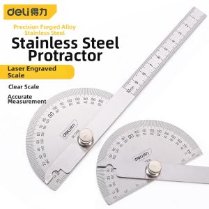 deli | Stainless Steel Protractor 200mm