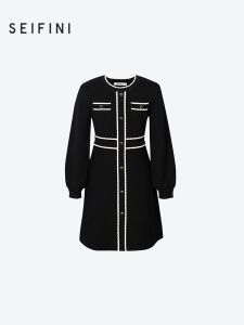 SEIFINI | Contrast Color Knit Dress
