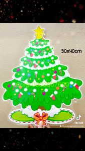 MERRY CHRISTMAS / Set trang trí bảng giáng sinh noel xmas - Đồ dùng dạy học Corgi