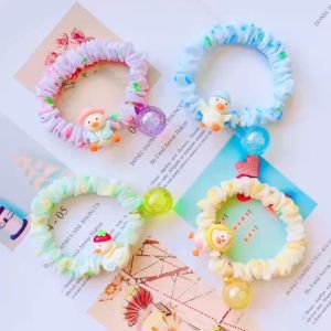 |SANTO.NE| HDXCQ007 DUCK BUBBLE HAIR BAND ELASTIC CUTE FOR CHILDREN & KID 鸭子泡泡🫧小肠圈 发圈 适合小孩子