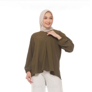 Kayla blouse crinkle airflow size M-L-XL-XXL /atasan wanita terbaru /atasan wanita crinkle