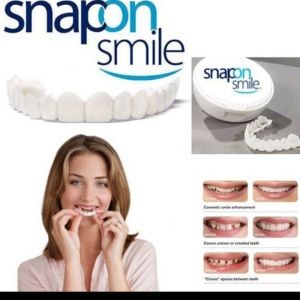 Juragan 47 - Snap On Smile Veneer Instan Gigi Palsu Tiruan Kesehatan Mulut Mouth Ok - Gigi Palsu Tiruan - Authentic Gigi Palsu 1 Set Atas Bawah