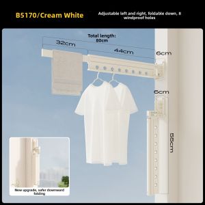 MINGZHI | Expandable Foldable Invisible Wall Mounted Drying Rack