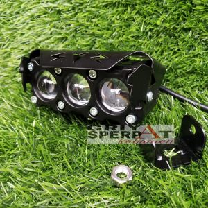 LAMPU TEMBAK LED SQL 3 MATA PUTIH DAN KUNING