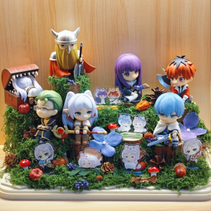 Bandai | New 6PCS Frieren: Beyond Journeys End 7cm Anime Figures Frieren Himmel Action Figure Boys Gift Collection Model Doll Toys