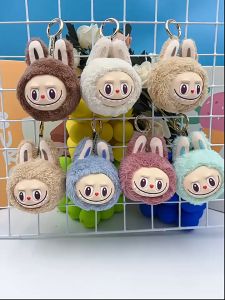 Gantungan Kunci Labubu Liontin Kecil Berbentuk Kepala Imut-Imut Labubu