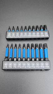 Bộ Mũi Khoan Vặn Vít Torx Thép S2 Đầu Từ Tính Hình Sao Kèm Hộp Đựng Dùng Cho Máy Khoan Điện Đồ Nghề Chế Biến Gỗ