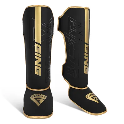 GINGPAI | Thickened Protective Shin Guards for Taekwondo Boxing MMA