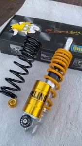 Phuộc ohlins vario bình dưới kèm lò xo đen lắp như zin