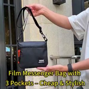 【Ready Stock】Durable Mens Waterproof Crossbody Messenger Bag with Adjustable Strap and Spacious Compartments
