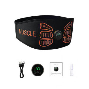 Smart Muscle Toner Abdominal Toning Belt Abs Trainer USB Recharge Body Massager Home Gym Training Fitness Equipment USB Recharge
