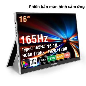 Anmite | Màn Hình Di Động 16 144Hz Độ Phân Giải 1920x1200 Tấm Nền IPS Độ Sáng 100% SRGB 300cd/m2 Với Cổng Type-C Dành Cho Máy Tính Xách Tay Và Điện Thoại Di Động