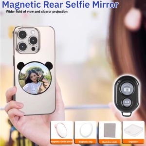 Magnetic Rear Selfie Mirror Selfie Artifact Set Universal Phone Selfie Mirror Kit for Phone Back Camera