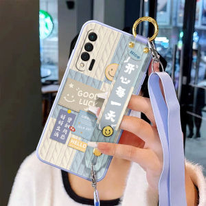 Huawei Nova6 Soft Silicone Phone Case with Neck Strap Crossbody Womens Style Protective Cover Full Protection Anti-Fall for Couples