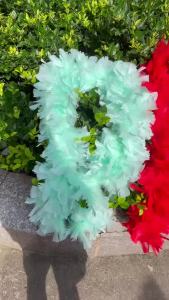 2 Yards Fluffy Turkey Marabou Feathers Boa 200Grams White Feather for DIY Crafts Wedding Party Christmas Decoration Plumes Shawl
