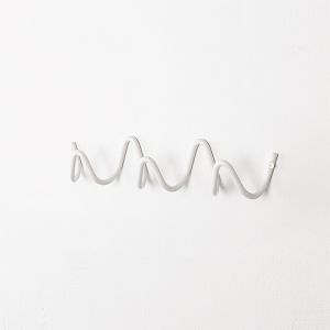Wavy Design Wall Mounted Coat Rack Modern Wall Rack Coat Storage Creative Hanger for Home Organization Hotel Store Decoration