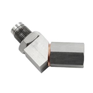 Version 45 Degree Oxygen Sensor Adapter Car Modified Oxygen Joint Exhaust Pipe Type L M18*1.5