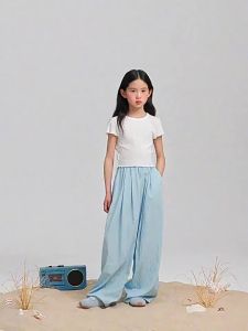 LOVESASAKIDS | Glittered Ruffled Edge Short Sleeve Top