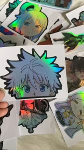 Stiker Hologram Killua Hunter x Hunter Sticker Case HP & Laptop Ukuran 8 cm