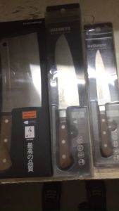 Bộ dao 3 món cao cấp cán gỗ Masamoto chặt thái đa năng chính hãng bảo hành 6 tháng