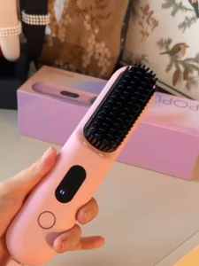 Electric Hair Straightener Comb Ceramic Heating Cordless Ionic Comb LED Display Straightener and Stylers