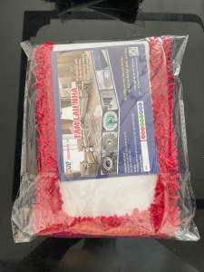 Tấm lau nhà san hô 45cm x 15cm bẹ lau nhà loại 1 HM-HW (ĐỎ)