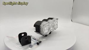 Colorful RGB Three Bead Motorcycle and Electric Vehicle Modification Waterproof Belt Explosion Flash Motorcycle External Spotlight