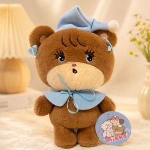 Bandai | 25cm Kawaii Mikko Magic Hat Series Plush Doll Toys Anime Figures Mikko Mousse Latte Cammy Souffle Stuffed Pillow Birthday Gifts