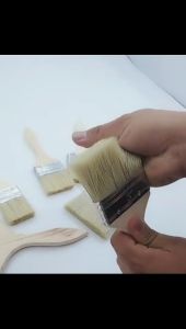 Cọ quét sơn bảng vuông dày loại tốt Bàn chải quét bụi tay cầm bằng gỗ bàn chải nướng-NIEVE