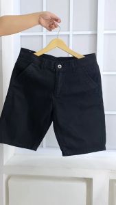 ERACOZ Celana Pendek Pria Non Stretch Jumbo Big Size Black