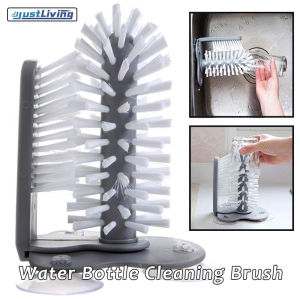 Justliving Máy chà cốc chai nước bàn chải làm sạch cốc thủy tinh Máy Giặt Có lược lông đế hút cho cốc bia/cốc chân dài/ly rượu vang đỏ và nhiều thanh Bồn Rửa Nhà Bếp dụng cụ gia đình