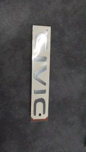 โลโก้ CIVIC ติดหลังรถ สีโครเมี่ยม Honda Civic แท้เบิกศูนย์