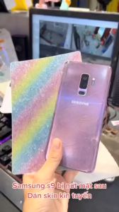 Miếng dán mặt lưng kim tuyến nhũ nhiều màu Realme Neo 7 SE