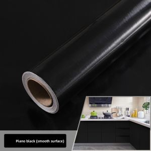 KEERMAN | Durable Glossy Piano Black Kitchen Counter Renovation Waterproof Protection Film