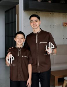 Baju Koko Couple Ayah Dan Anak Lengan Pendek Bahan Katun Toyobo Import Bisa Bayar Di Rumah