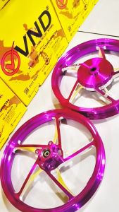 VND Velg Racing Tipe KZR Ukuran 160 185 Ring 14 Motor Mio Sporty/ Mio Old/ Mio J/ Fino 115/ Soul GT Set Depan Belakang Original