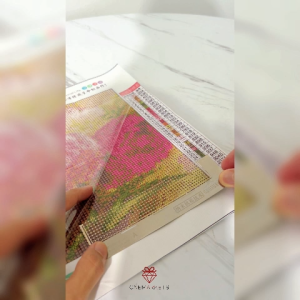 penggaris jaring perlengkapan diamond painting bahan baja TDP008