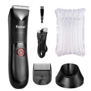 Kemei | Máy Cạo Lông Vùng Kín Kemei KM-1838 Lưỡi Dao Gốm Dùng Được Cho Cả Nam Và Nữ Máy Cạo Điện Ướt/khô Dao Cạo Vệ Sinh Thân Thể Có Thể Điều Chỉnh Độ Dài.