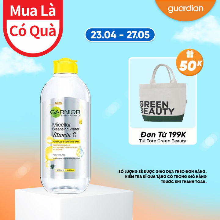 Nước Làm Sạch Và Tẩy Trang Dưỡng Sáng Da Micellar Water Vitamin C GARNIER 400Ml