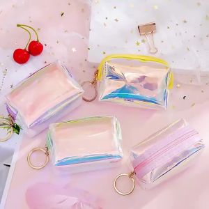 Jualan hebat [ Penghantaran dari China ]2025 Produk Baru Korea Baru ins Dompet Duit Syiling Telus Hati GadisSyiling Beg Kancing Kunci Spot