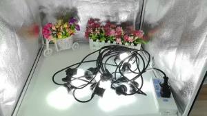 LED Colored Light Bulbs E27 Small Light Bulb G45 3W LED Bulb with PC Cover for Outdoor Party Bar Mood Decoration