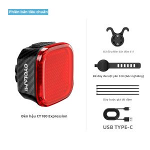 Đèn Hậu Xe Đạp Không Dây Đồng Bộ Nhóm CYCLAMI - Đèn Hậu Xe Đạp Có Điều Khiển Từ Xa Chống Nước