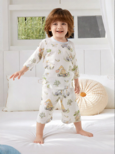 AIBEIDILA | Summer Lightweight Bamboo Cotton Air Conditioned PJ Set