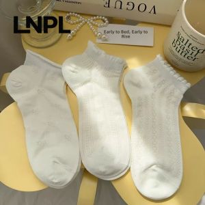 Ballet Style Summer Thin Mid Calf Socks Lace Air