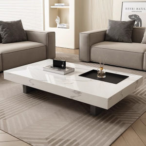 MEISITEKEKE | 2024 New Luxurious Minimalist Rectangular Coffee Table