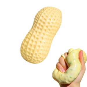 YOUYUEPIN 3pcs Simulated Vaseline Peanut Squishy Toy Handmade Crunchy Squeeze Ball ASMR Stress Relief Slow Rising Fidget Toy