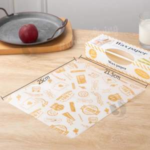 [Local Seller] 50pcs Food Grade Greaseproof Wax Wrapping Paper Sheet Non-stick Silicone Paper Kitchen Cooking Paper