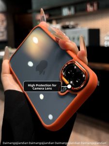 DAIMANG | Orange Protective Case for iPhone 17 Full Camera Key Cover